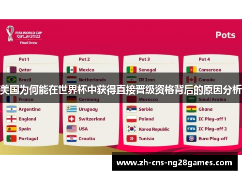 美国为何能在世界杯中获得直接晋级资格背后的原因分析